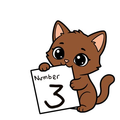 a small cat with a blank sheet of paper in its hand. the cat is sooooooo cute!