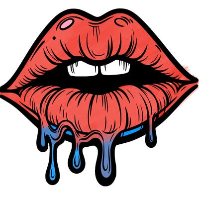 lips that look realistic and drip