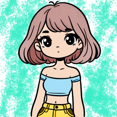 girl in a cute crop top