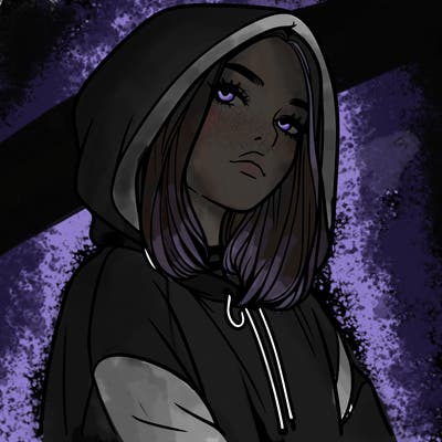 a realistic girl in a hoodie