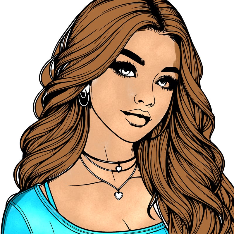 detailed realistic girl