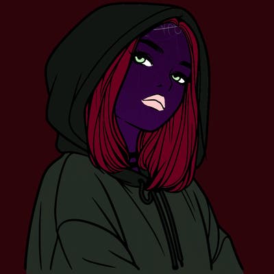 a realistic girl in a hoodie