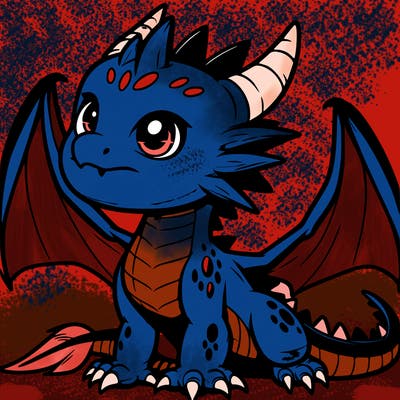 fierce baby night dragon