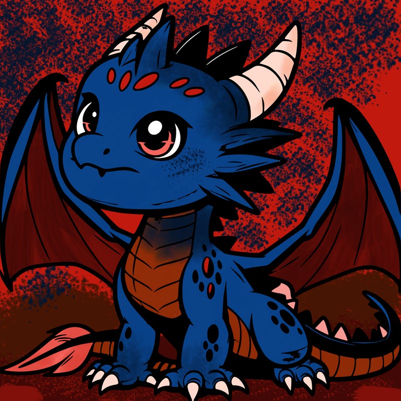 fierce baby night dragon
