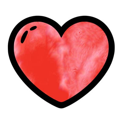 a blank heart