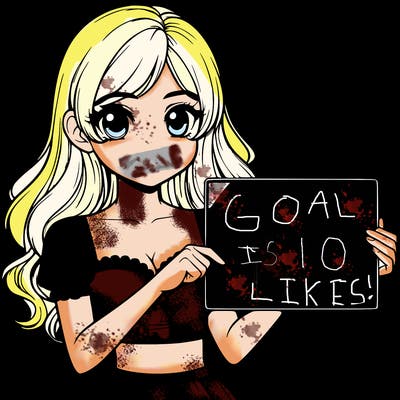 realistic pretty girl holding blank sign