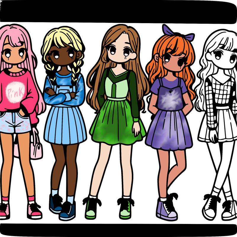 a lot of girls