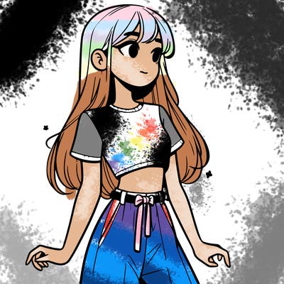 girl in a cute crop top