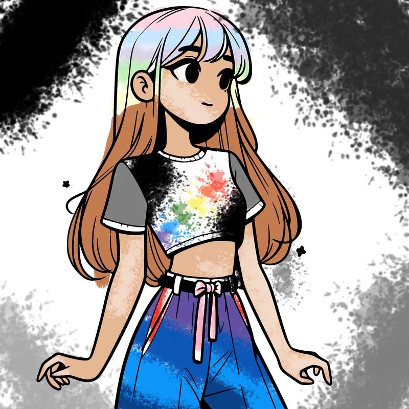 girl in a cute crop top