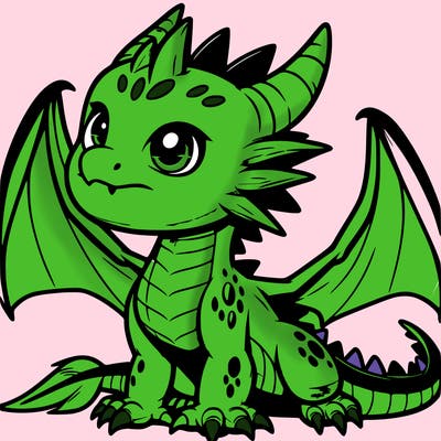 fierce baby night dragon
