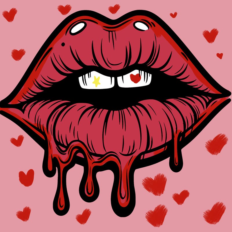 lips that look realistic and drip