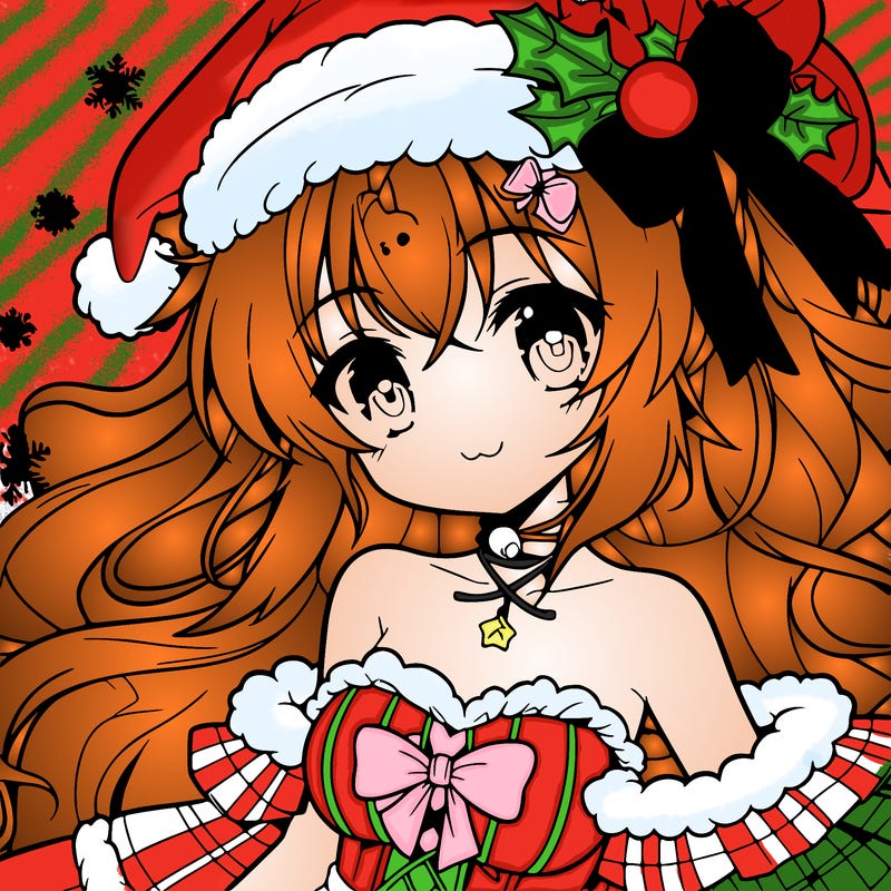 christmas anime girl