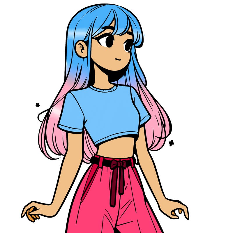 girl in a cute crop top