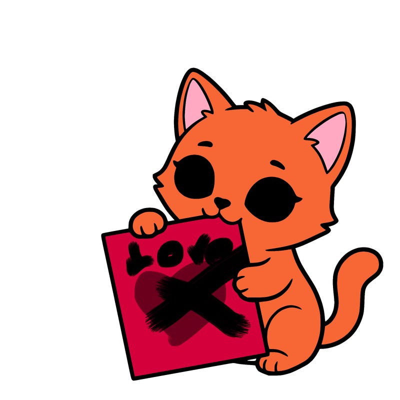 a small cat with a blank sheet of paper in its hand. the cat is sooooooo cute!