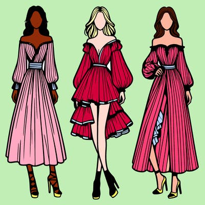 fashion models dresses