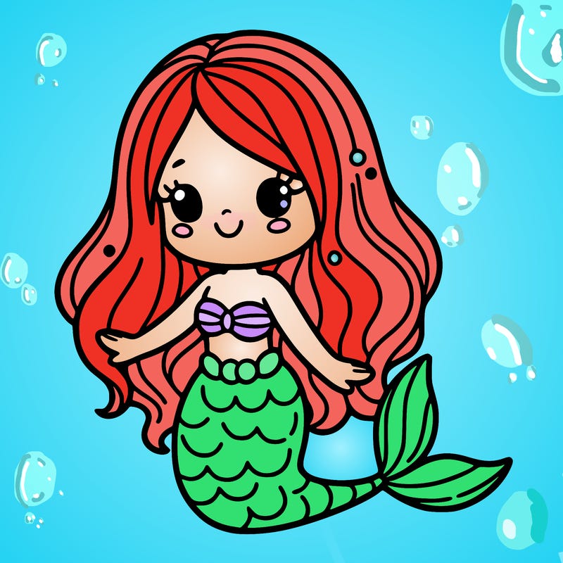 cute mermaid