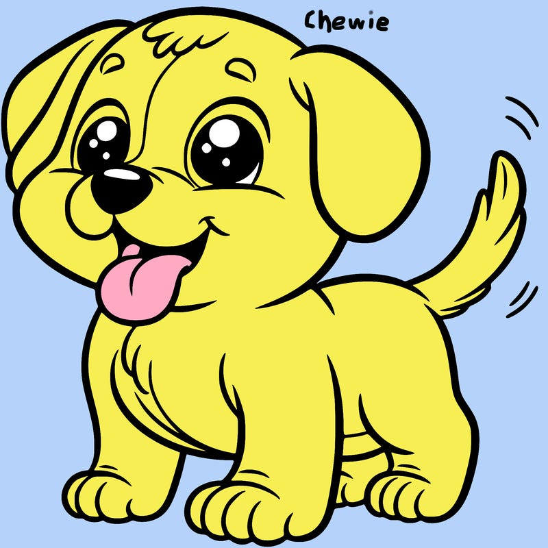 puppy standing up with his tongue out