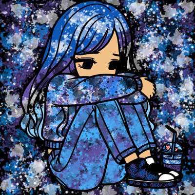 a girl  after a breakup