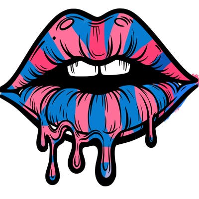 lips that look realistic and drip