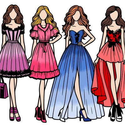 fashion dresses models