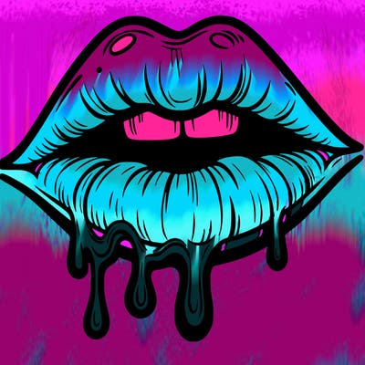 lips that look realistic and drip