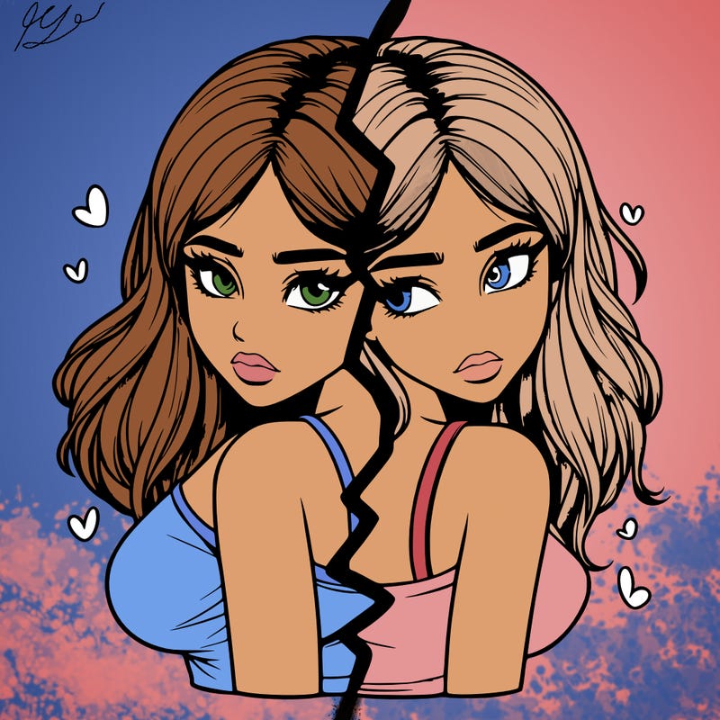 realistic girl split