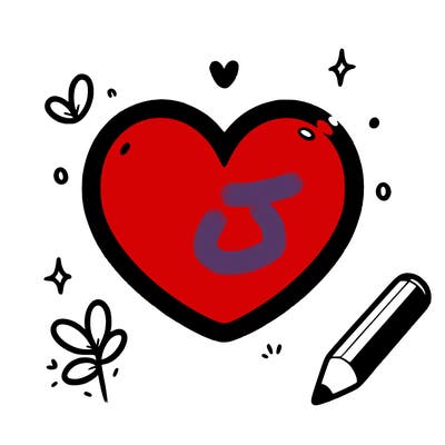 blank simple heart