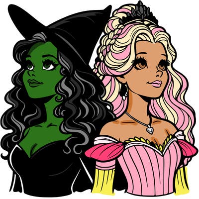 'elphaba and glinda (realistic)