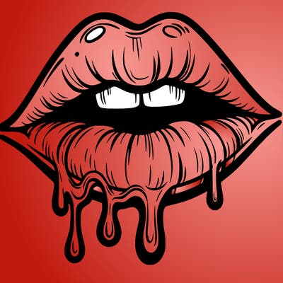lips that look realistic and drip