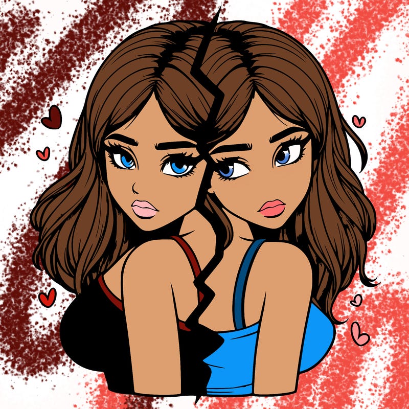 realistic girl split