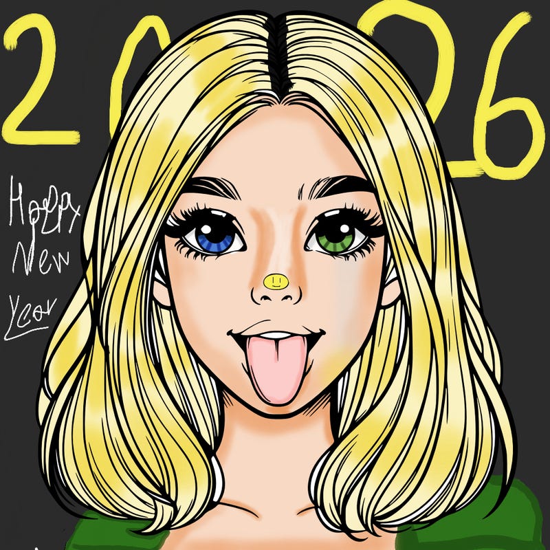 realistic girl with her tongue out