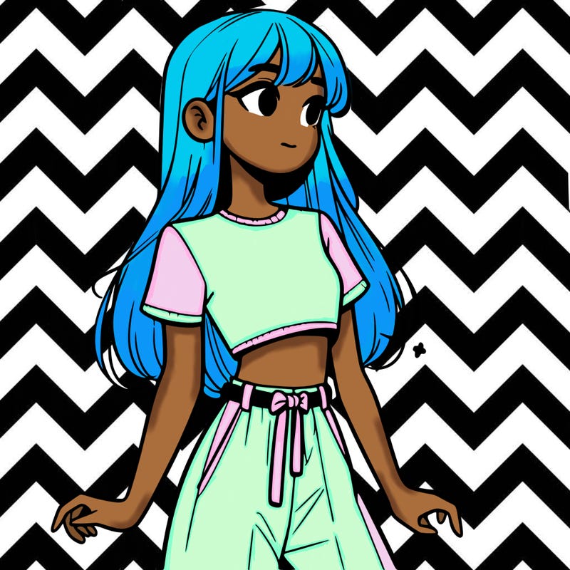 girl in a cute crop top