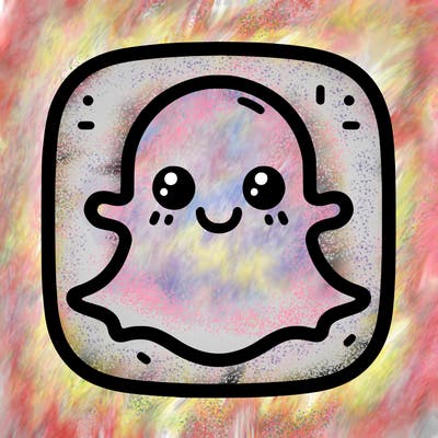 plain snapchat logo no face
