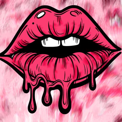 lips that look realistic and drip