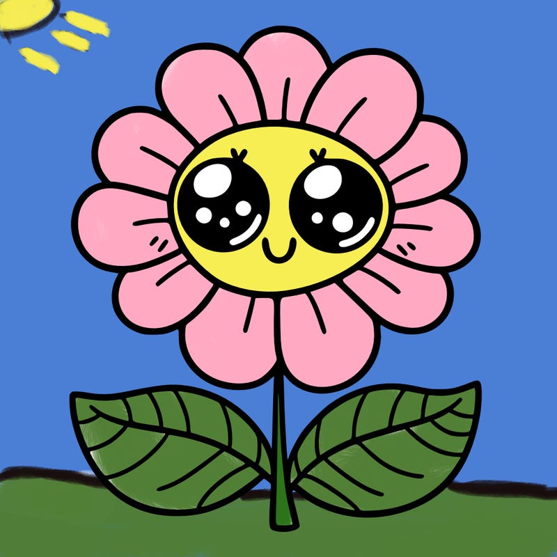 flower with eyes