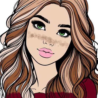 beautiful realistic girl