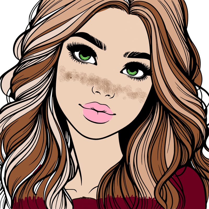 beautiful realistic girl