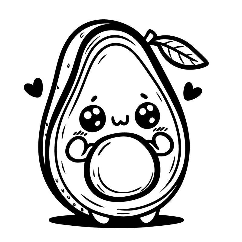 cute adorable avocado