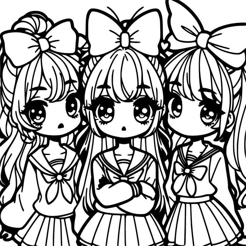 cute manga girls