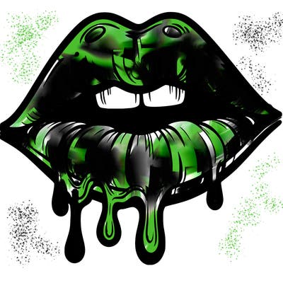 lips that look realistic and drip
