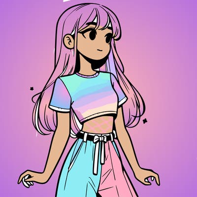 girl in a cute crop top