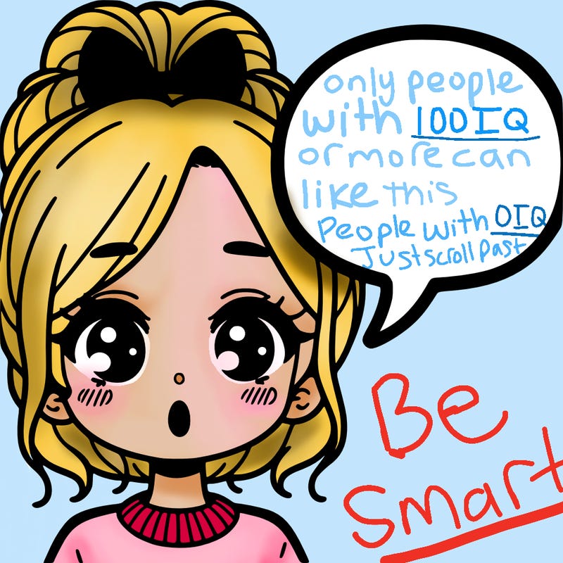 a girl with a word bubble by her mouth