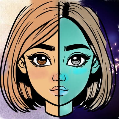 realistic girl split