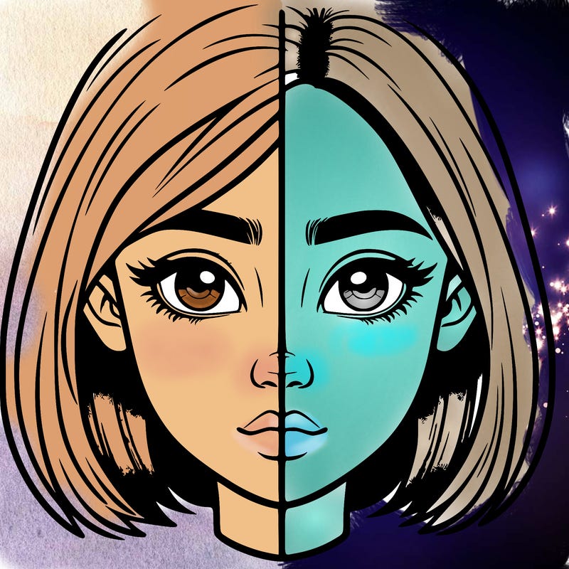 realistic girl split