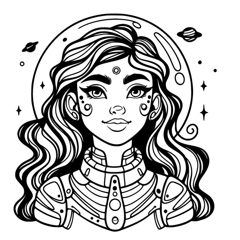 beautiful adult alien girl