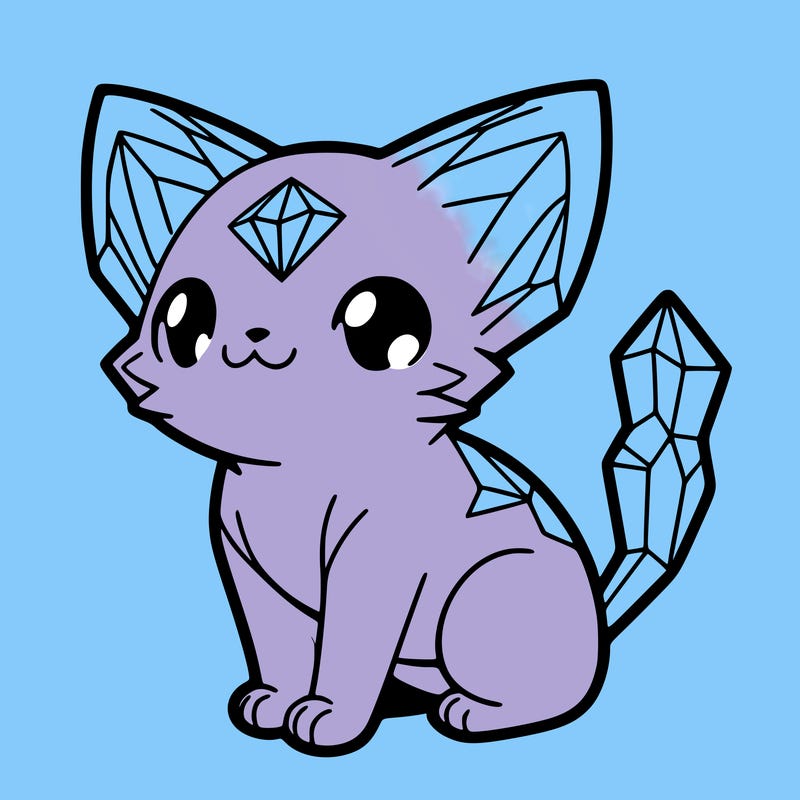 crystal kitten
