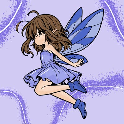 manga fairy flying