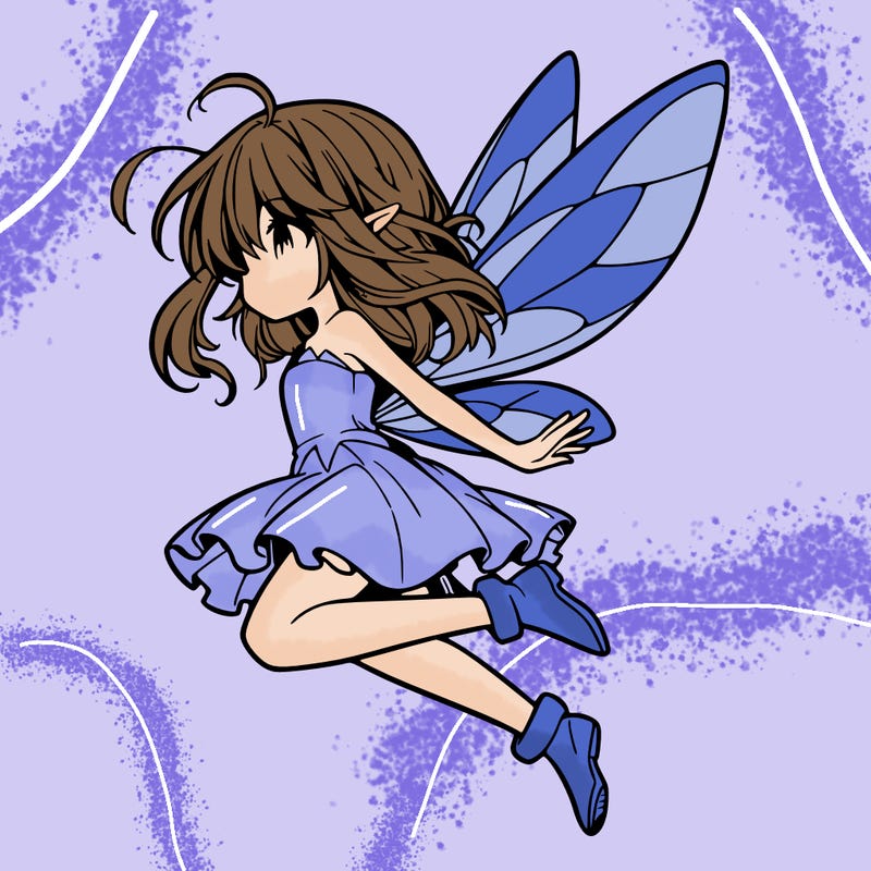 manga fairy flying