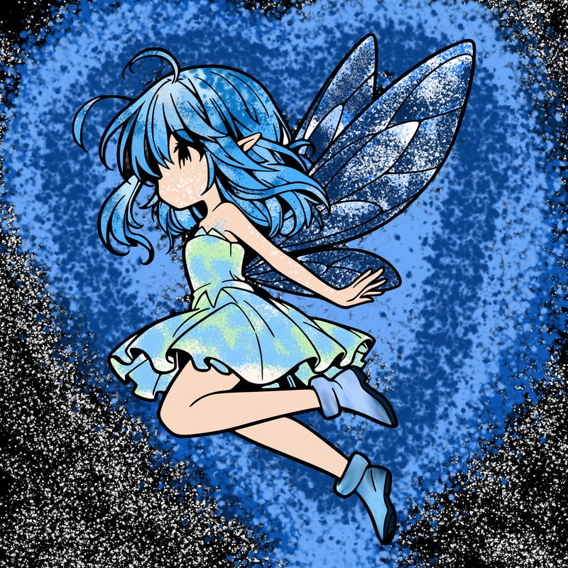 manga fairy flying