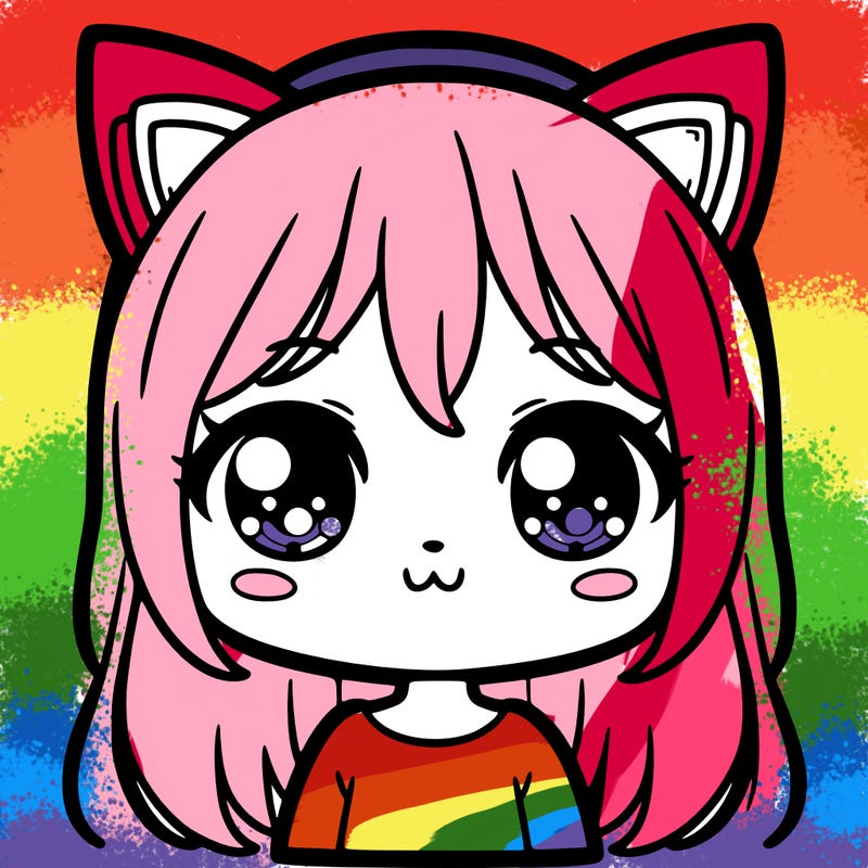 cute girl with cat ears